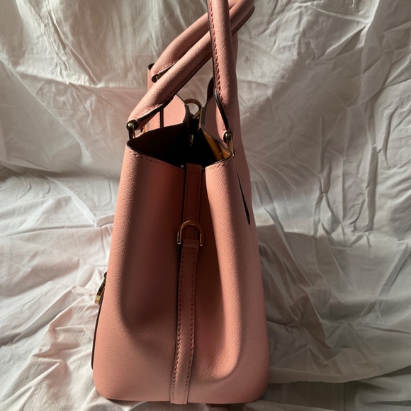 (NWT) Michael Kors Greenwich Bicolor Grab Bag Tote, Purse Cinder/Dusty Rose - Picture 13 of 16